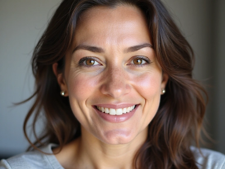 Testimonial from a happy customer with glowing skin